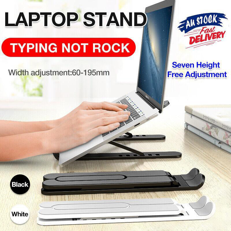Folding Laptop and Tablet Stand Adjustable Portable ABS Riser