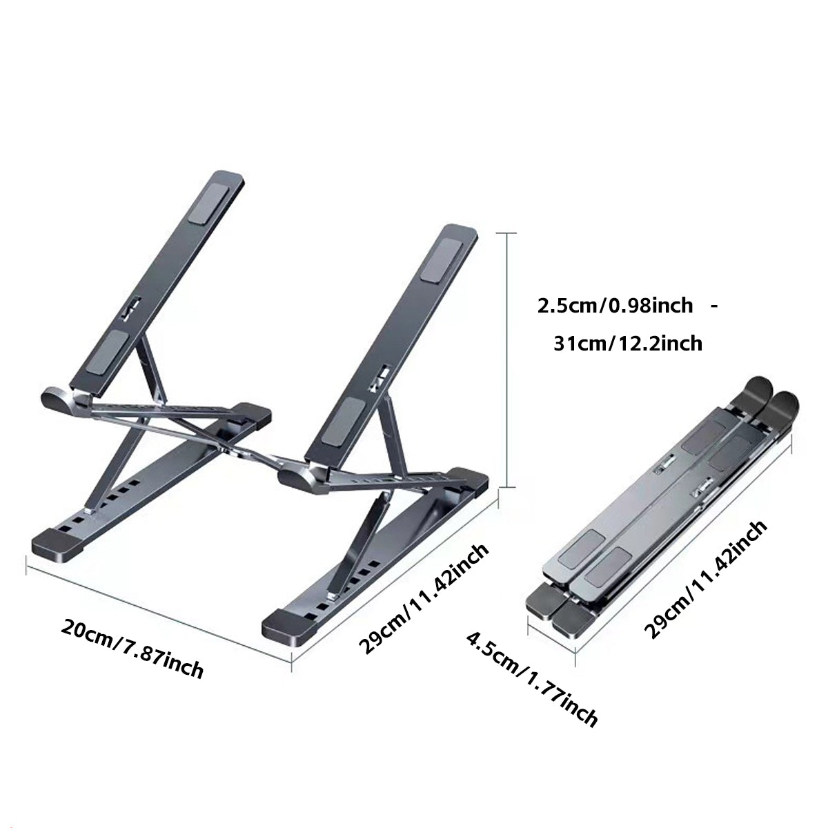 Foldable Aluminum Laptop Stand with Storage Bag