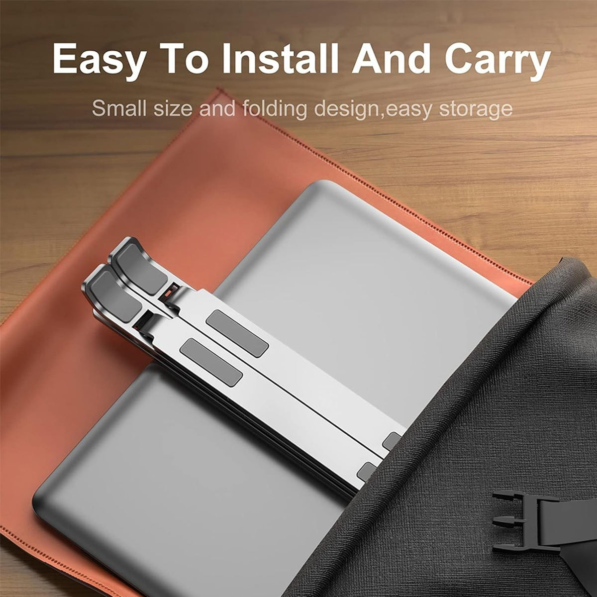 Foldable Aluminum Laptop Stand with Storage Bag