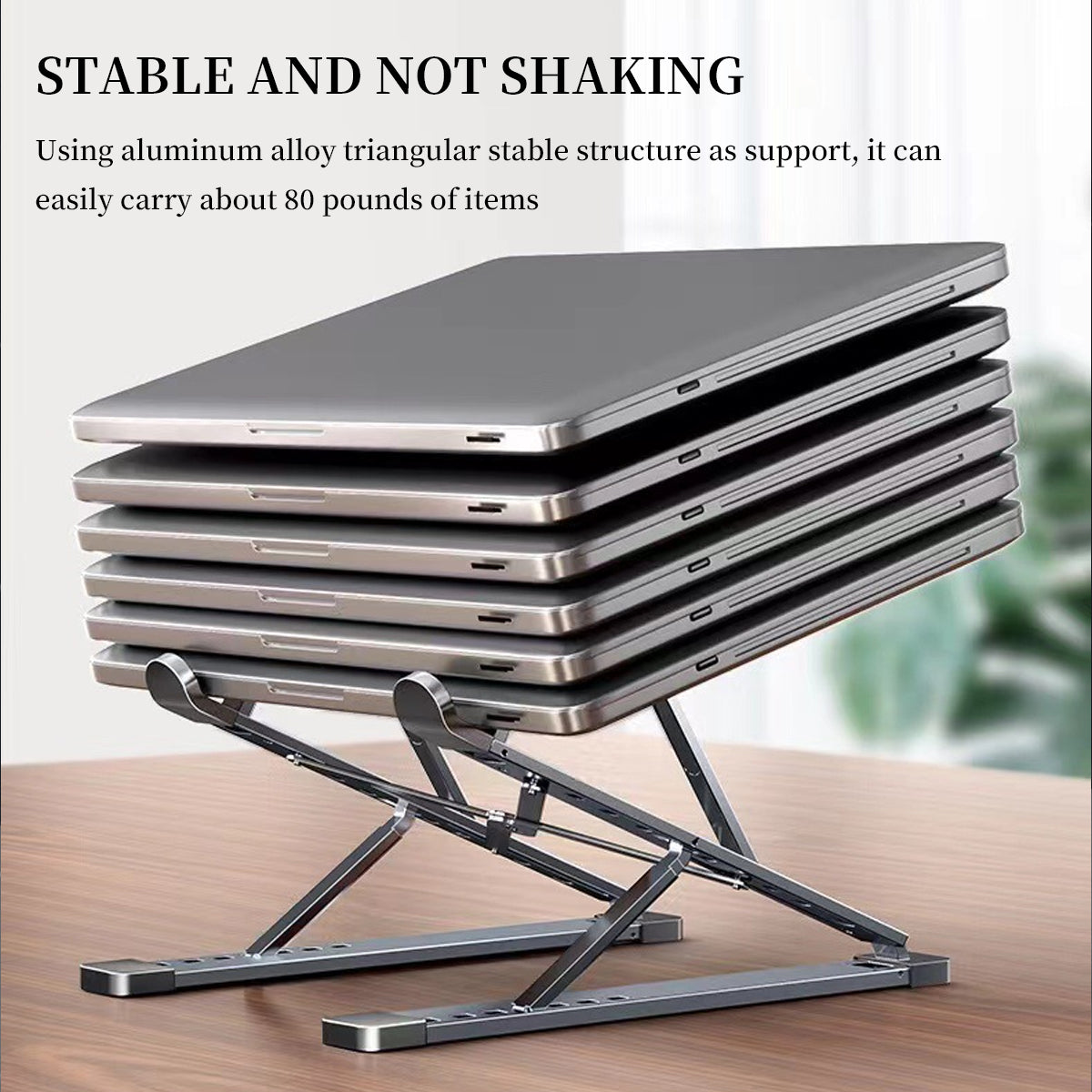 Foldable Aluminum Laptop Stand with Storage Bag