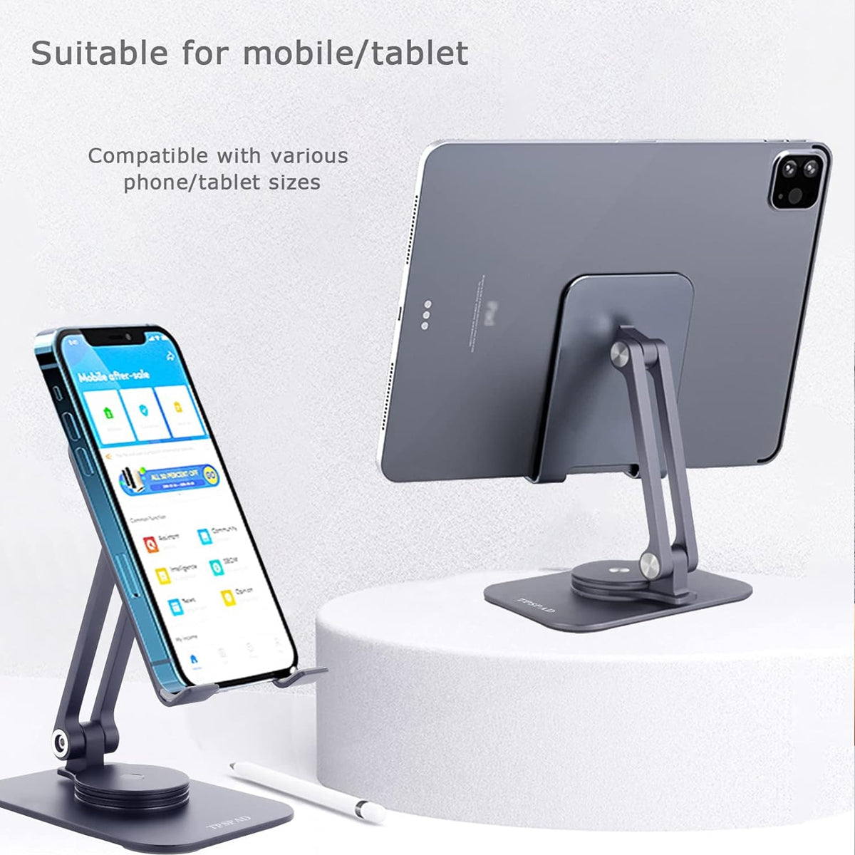 Foldable 360 Rotating Tablet Stand for Phone