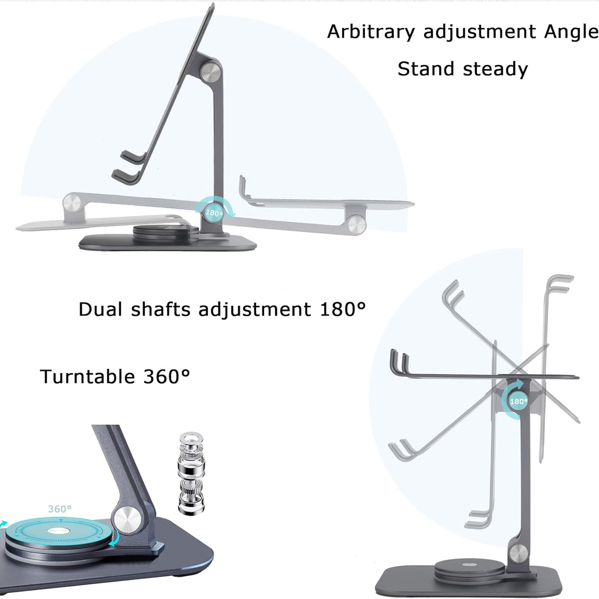 Foldable 360 Rotating Tablet Stand for Phone