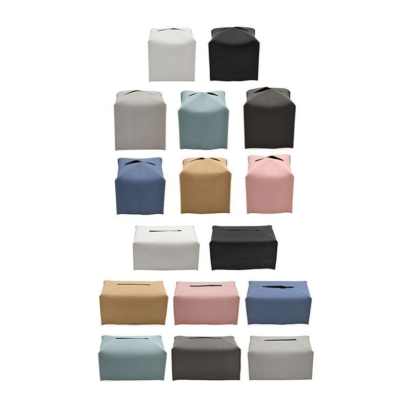 PU Leather Tissue Box Dispenser Napkin Holder
