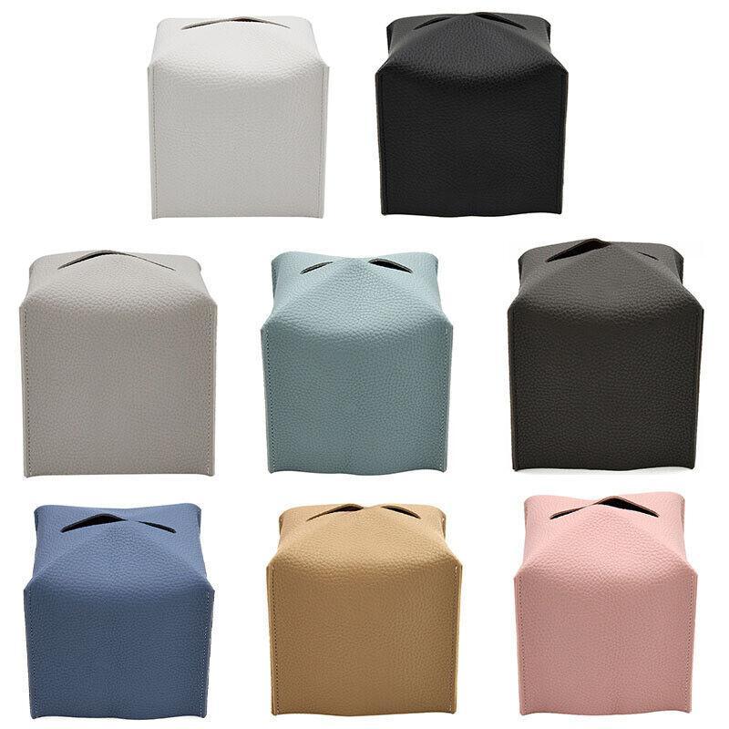 PU Leather Tissue Box Dispenser Napkin Holder
