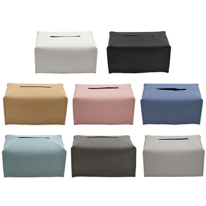 PU Leather Tissue Box Dispenser Napkin Holder