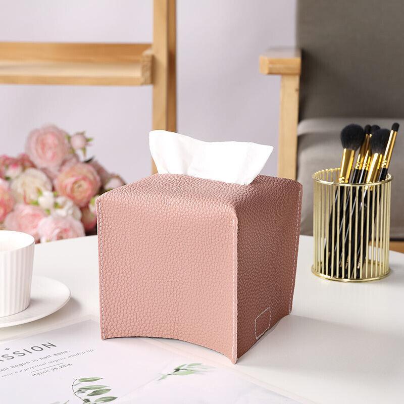 PU Leather Tissue Box Dispenser Napkin Holder
