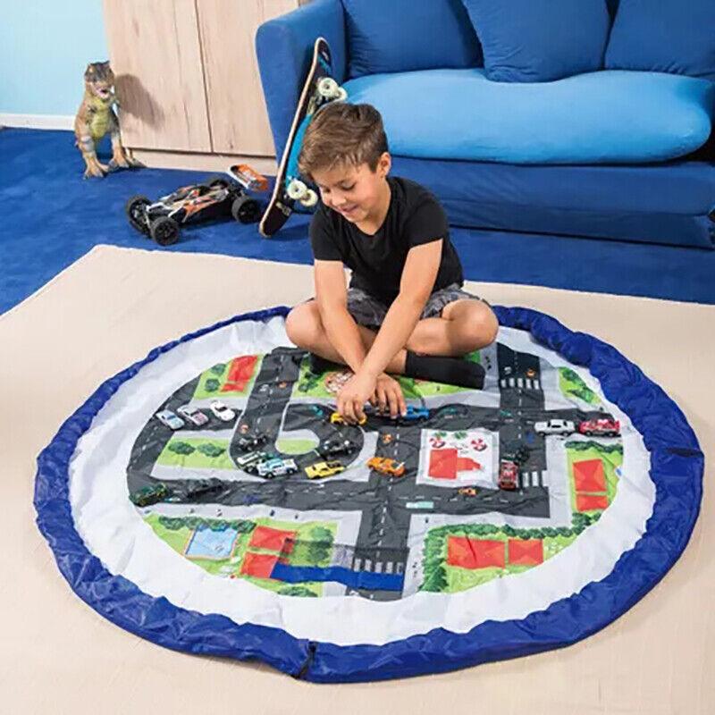 150cm Kids Play Mat Bag Portable Toy Storage