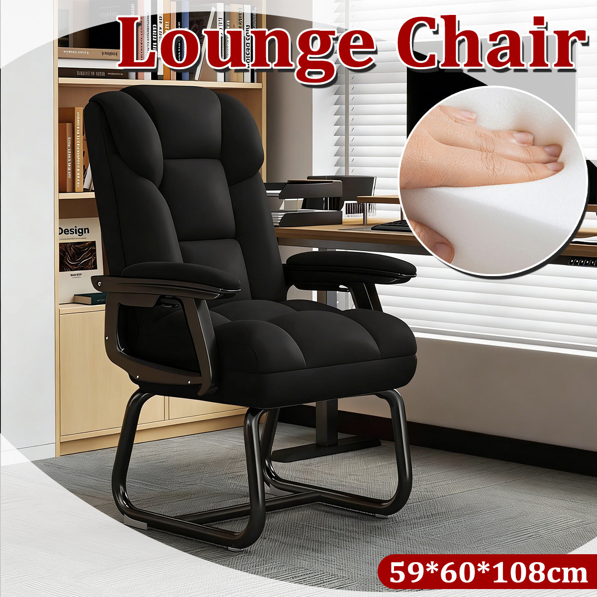Ergonomic Chair High-Resilient Sponge Breathable Seat