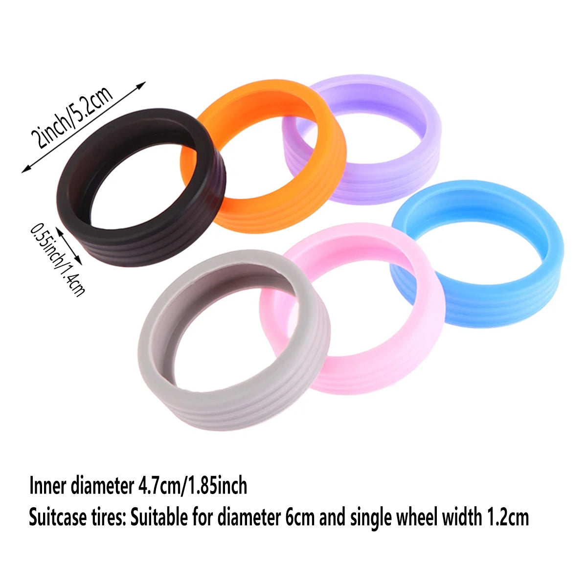 16 Pcs Silicone Luggage Wheel Covers for Travel