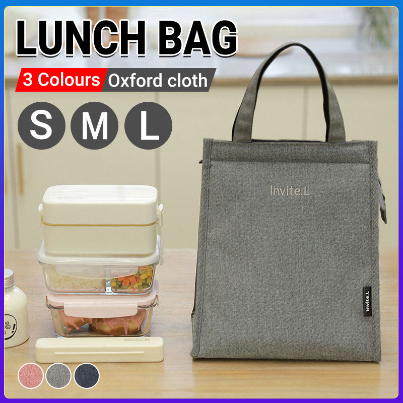 Thermal Insulated Lunch Bag Oxford Tote for Food Storage