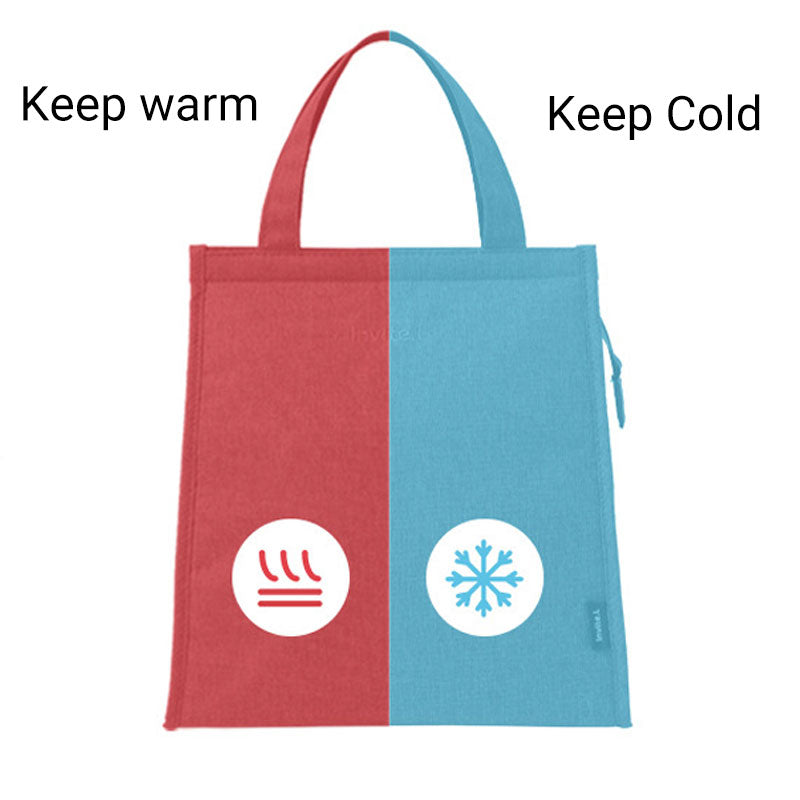 Thermal Insulated Lunch Bag Oxford Tote for Food Storage