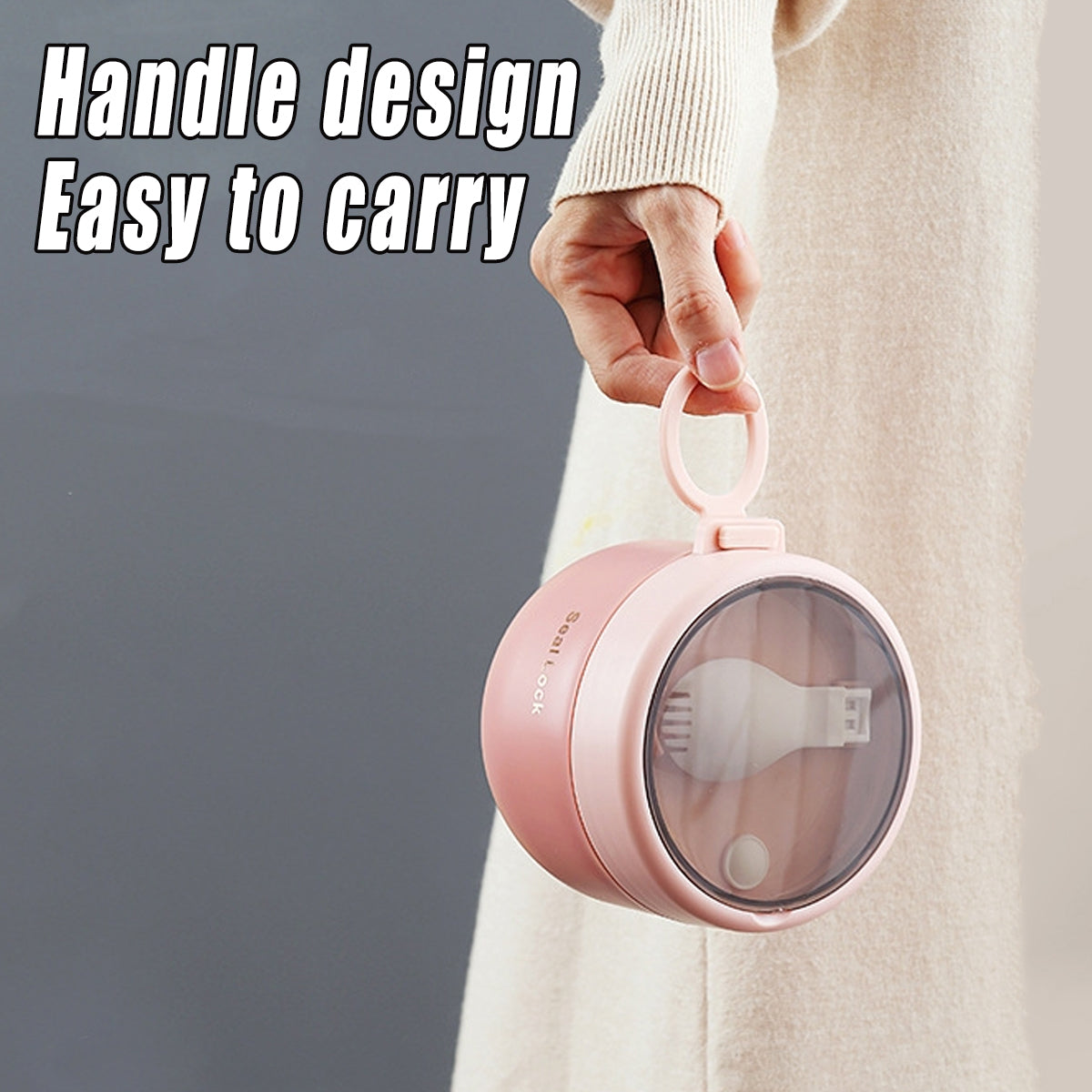 Stainless Steel Insulated Lunch Box 600ml