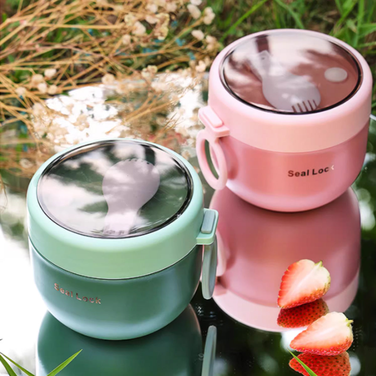 Stainless Steel Insulated Lunch Box 600ml