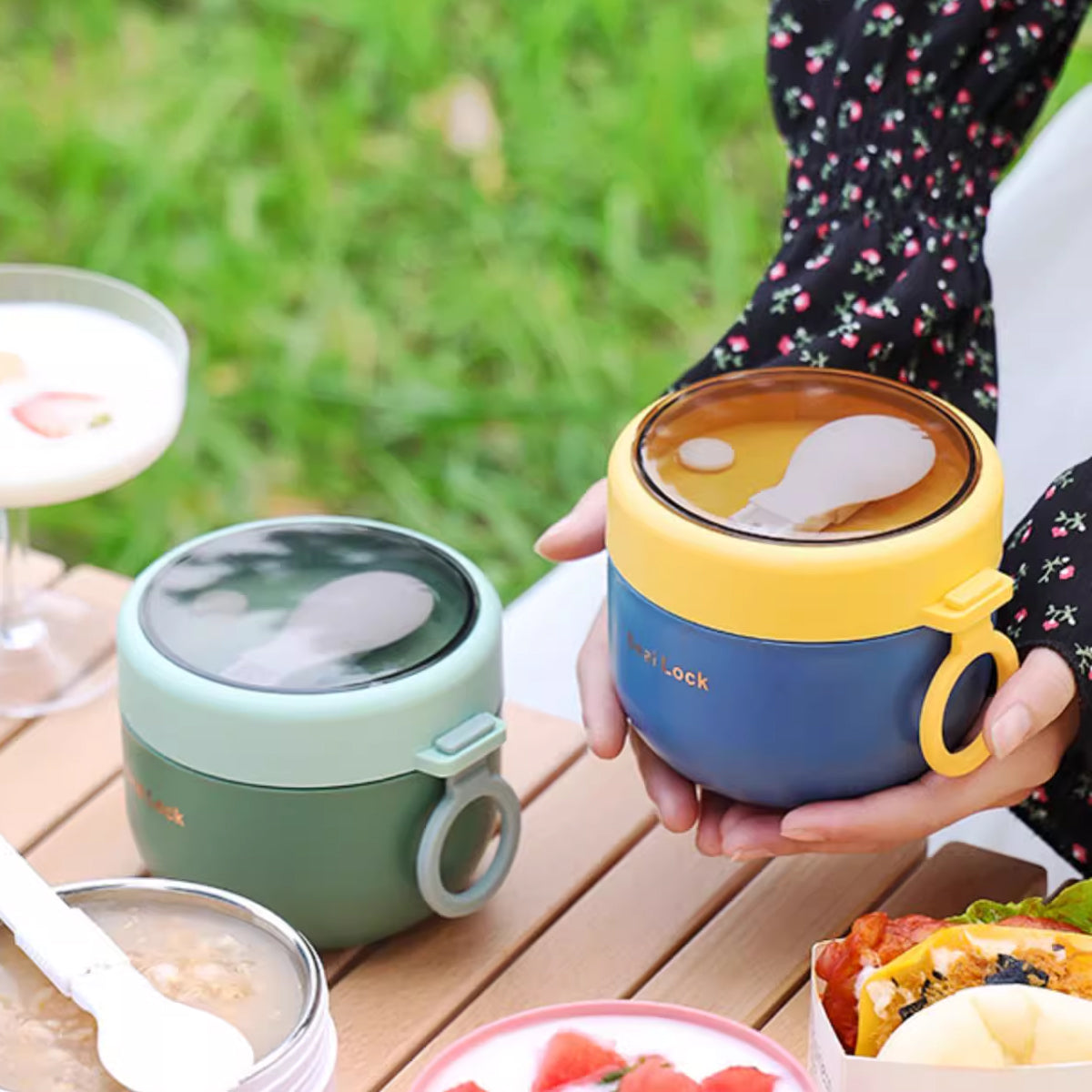Stainless Steel Insulated Lunch Box 600ml