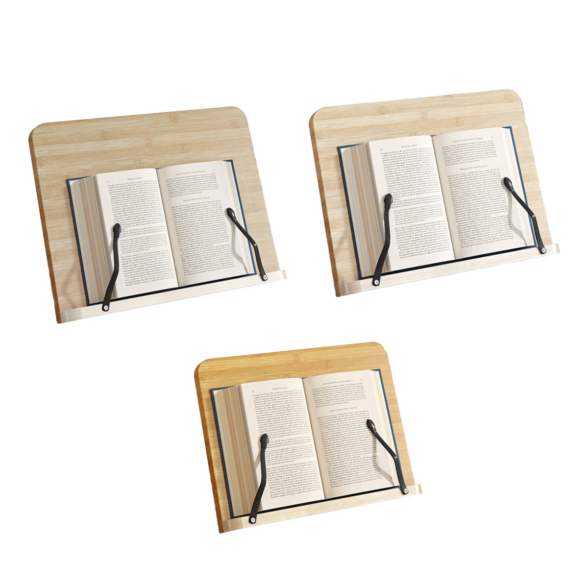Wooden Adjustable Reading Stand Book Holder with 8 Angles
