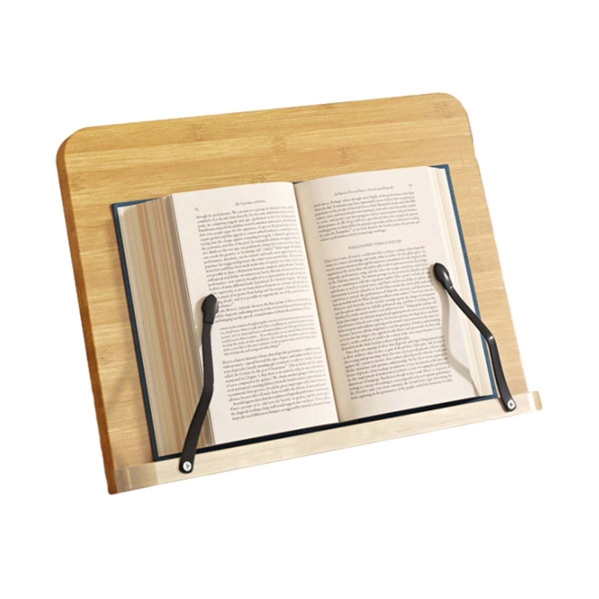 Wooden Adjustable Reading Stand Book Holder with 8 Angles