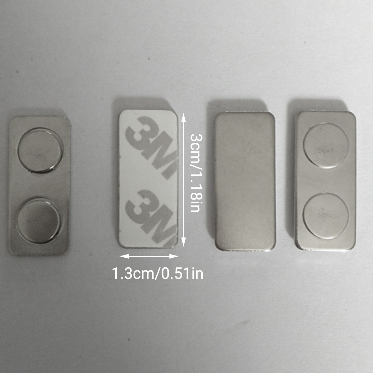 10 Pcs Magnetic Name Badge Tags with Strong Adhesive Backing
