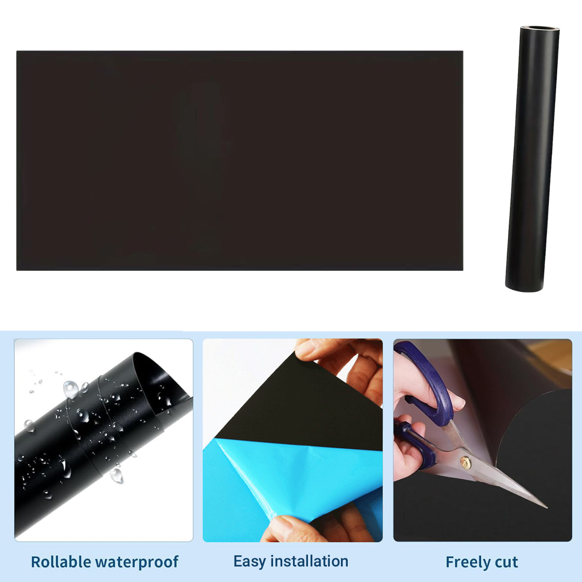 Magnetic Blackboard Sticker 40 x 80 cm with Adhesive