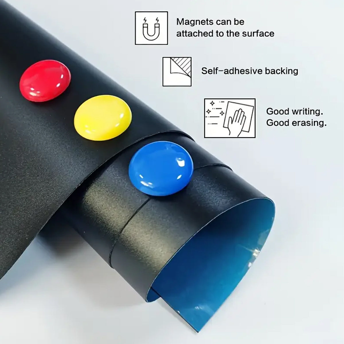 Magnetic Blackboard Sticker 40 x 80 cm with Adhesive