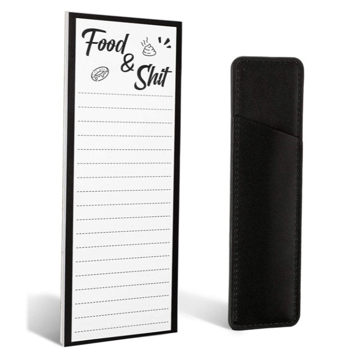 4 Pcs Magnetic Fridge Memo Pads with 4 Pen Holders 50 Sheets