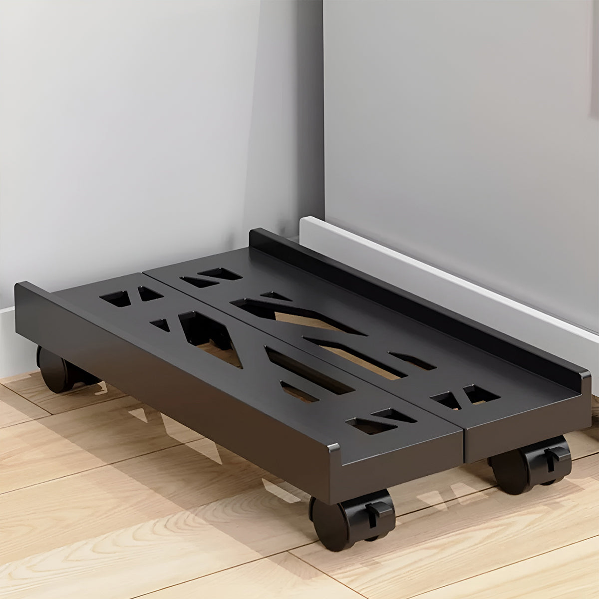 Retractable Computer Tower Stand with Wheels