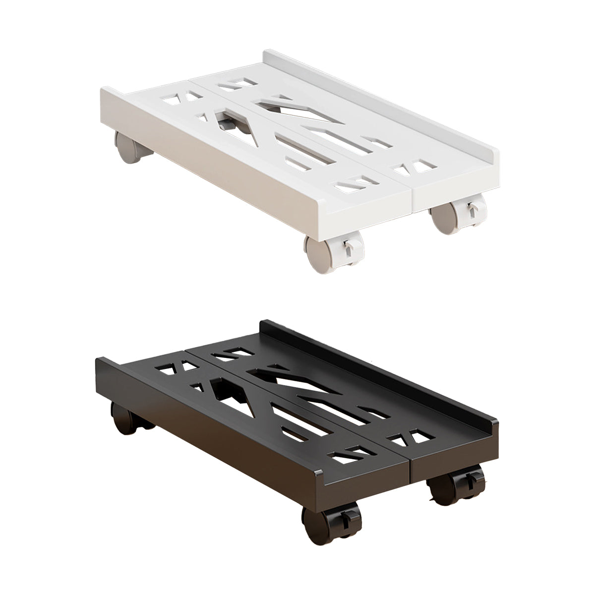 Telescopic PC Tower Stand with Swivel Casters 80kg