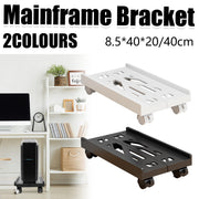 Telescopic PC Tower Stand with Swivel Casters 80kg