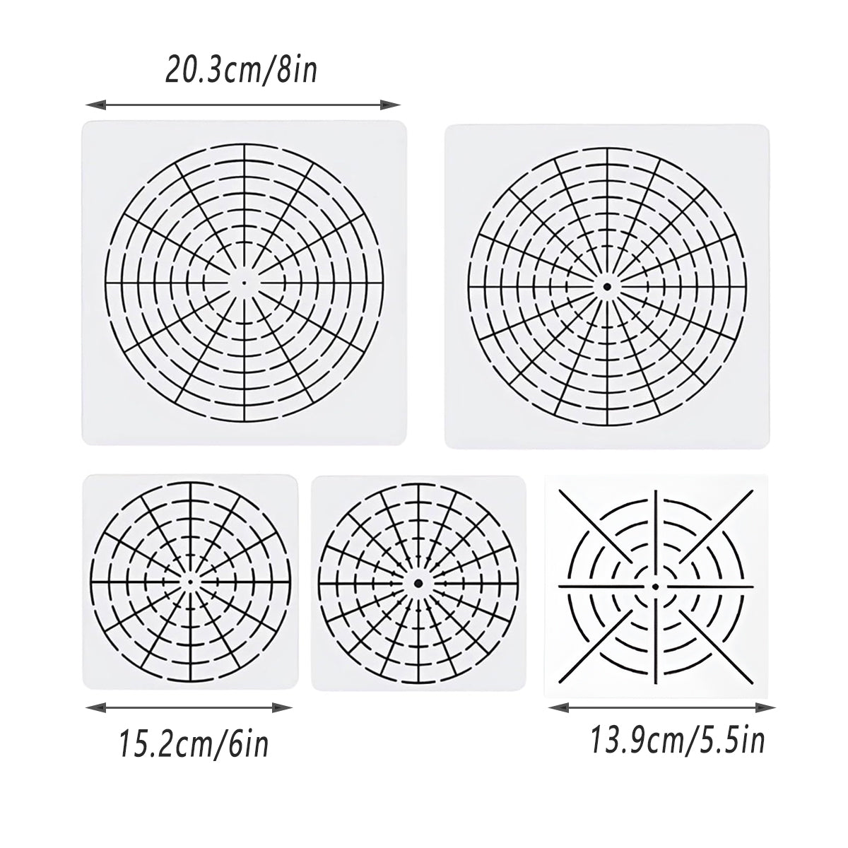 30 Pcs Mandala Stencil Set Reusable DIY Art Craft Templates