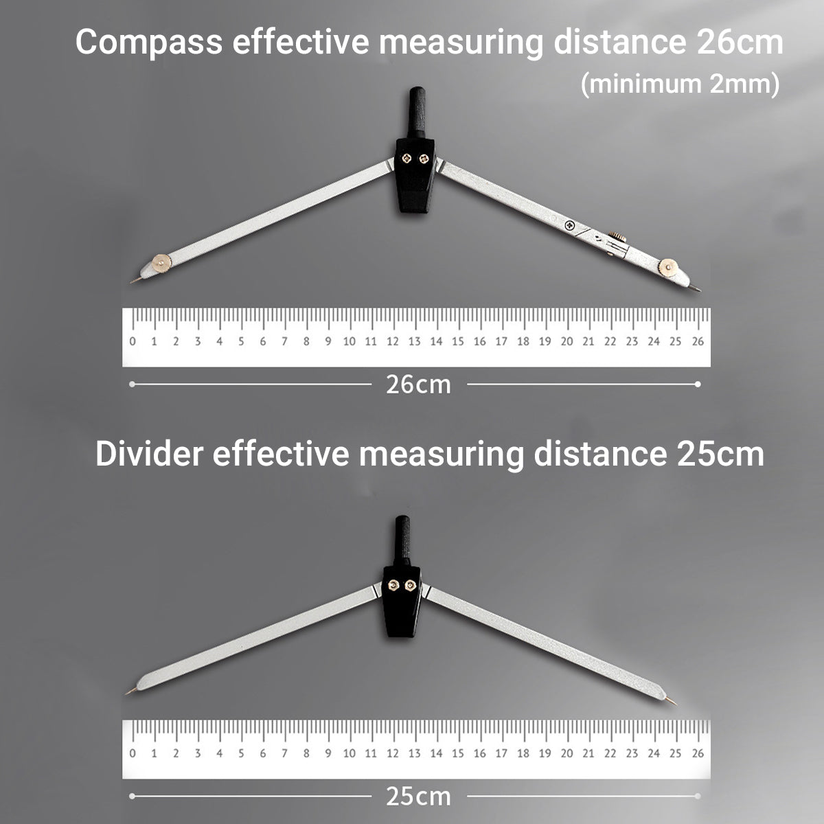 19 Pcs Mechanical Engineering Drafting Tool Kit