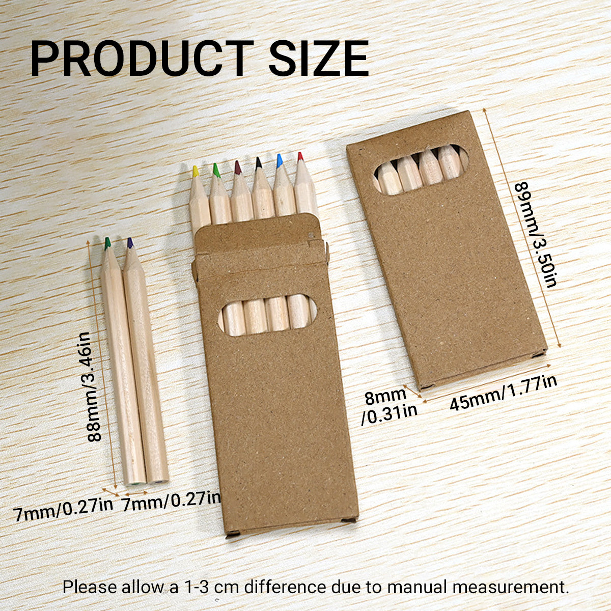 20 Boxes Mini Coloured Pencils Set Compact Drawing Tools