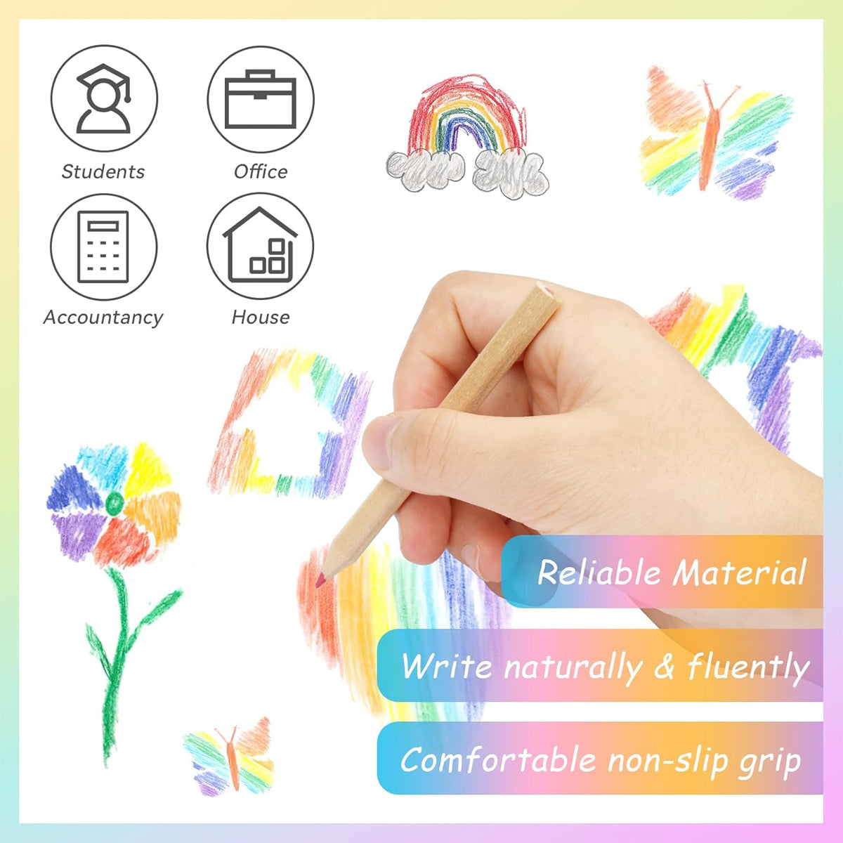 20 Boxes Mini Coloured Pencils Set Compact Drawing Tools