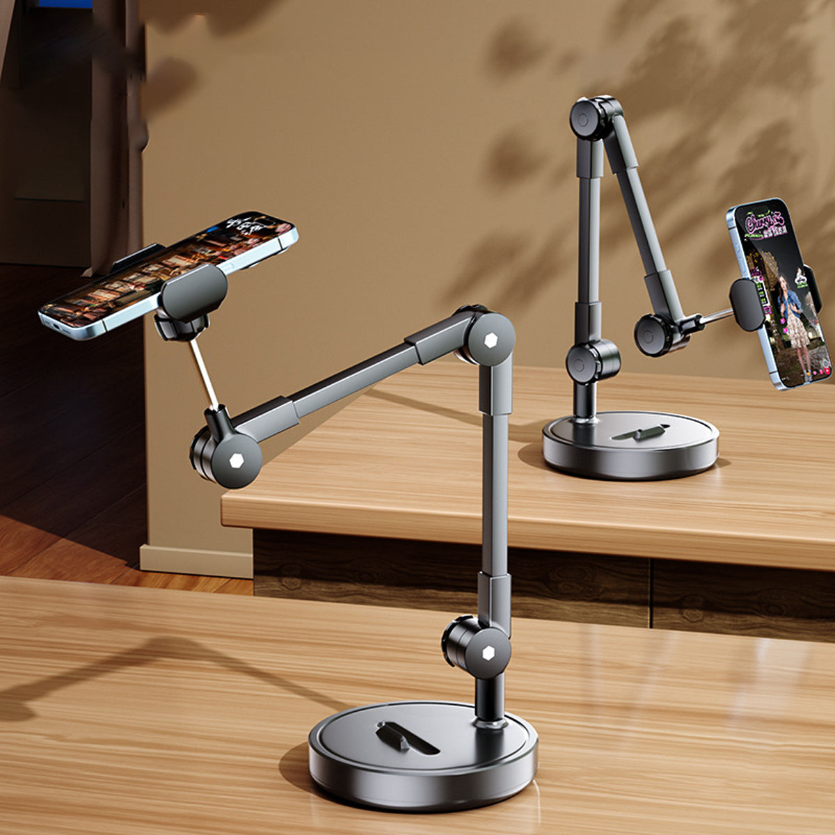 Mobile Phone Stand Overhead Shooting Adjustable Desk Holder