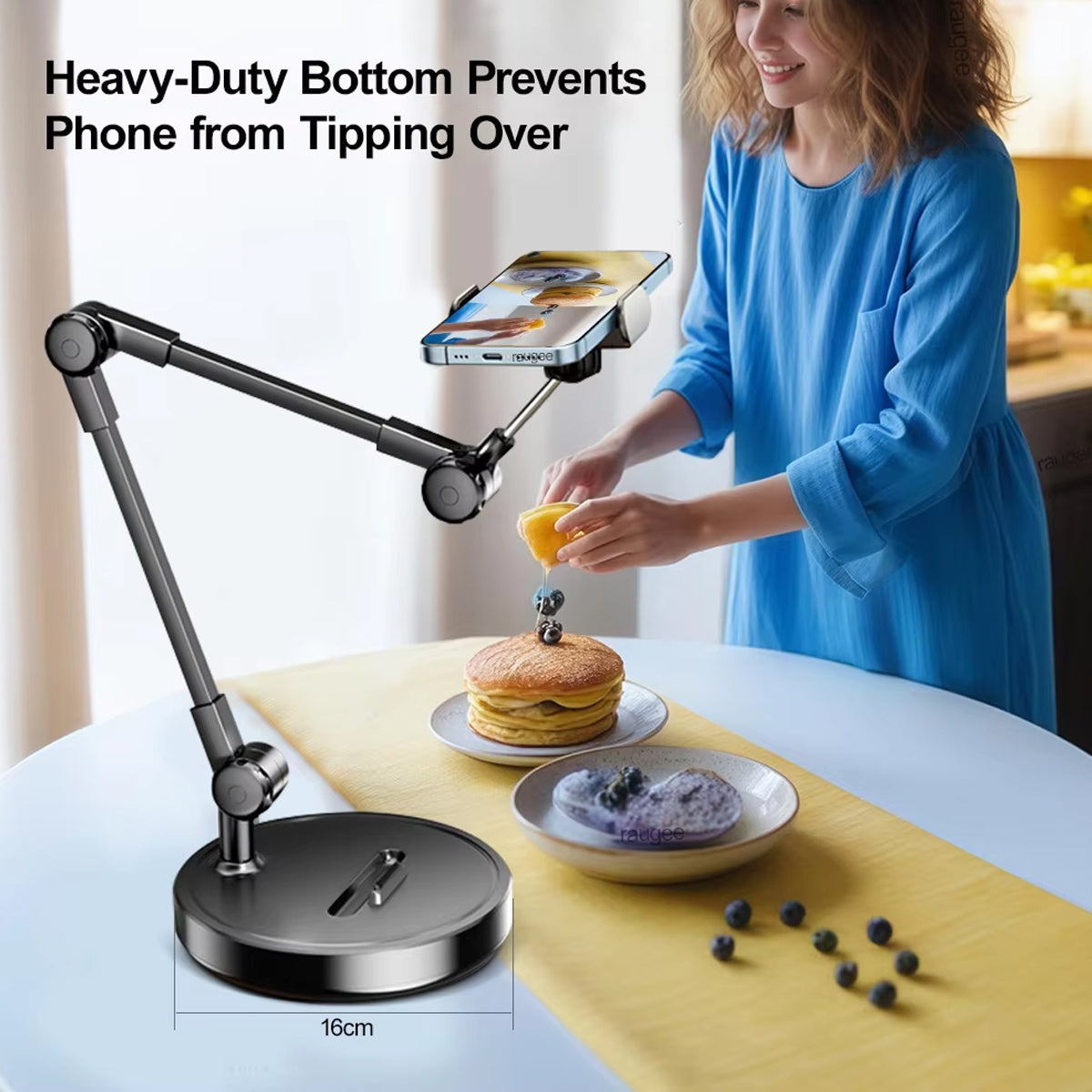 Mobile Phone Stand Overhead Shooting Adjustable Desk Holder
