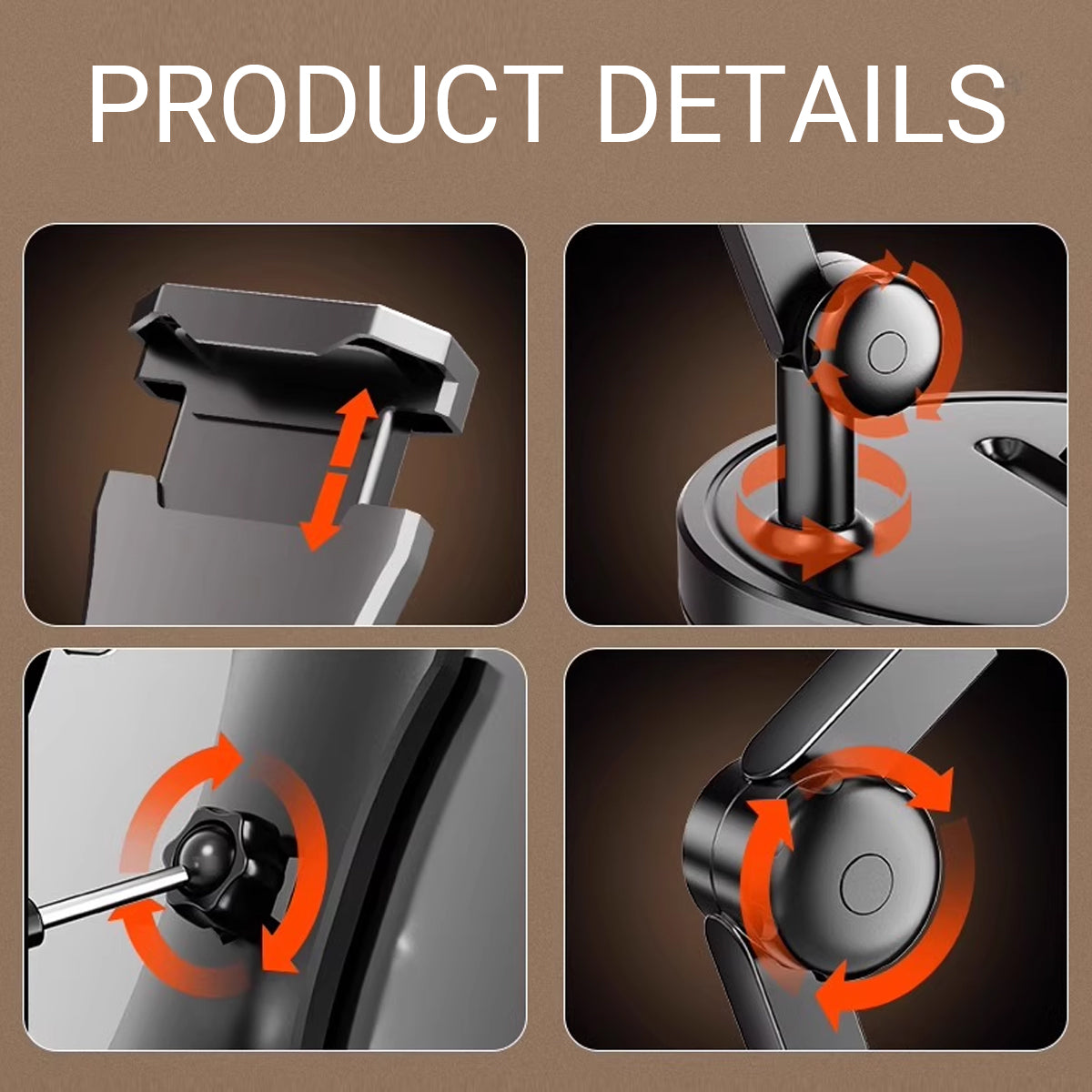 Mobile Phone Stand Overhead Shooting Adjustable Desk Holder