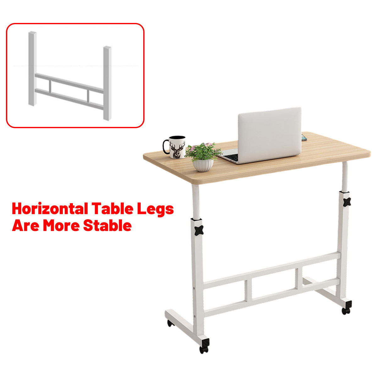 Mobile Adjustable Bedside Laptop Desk