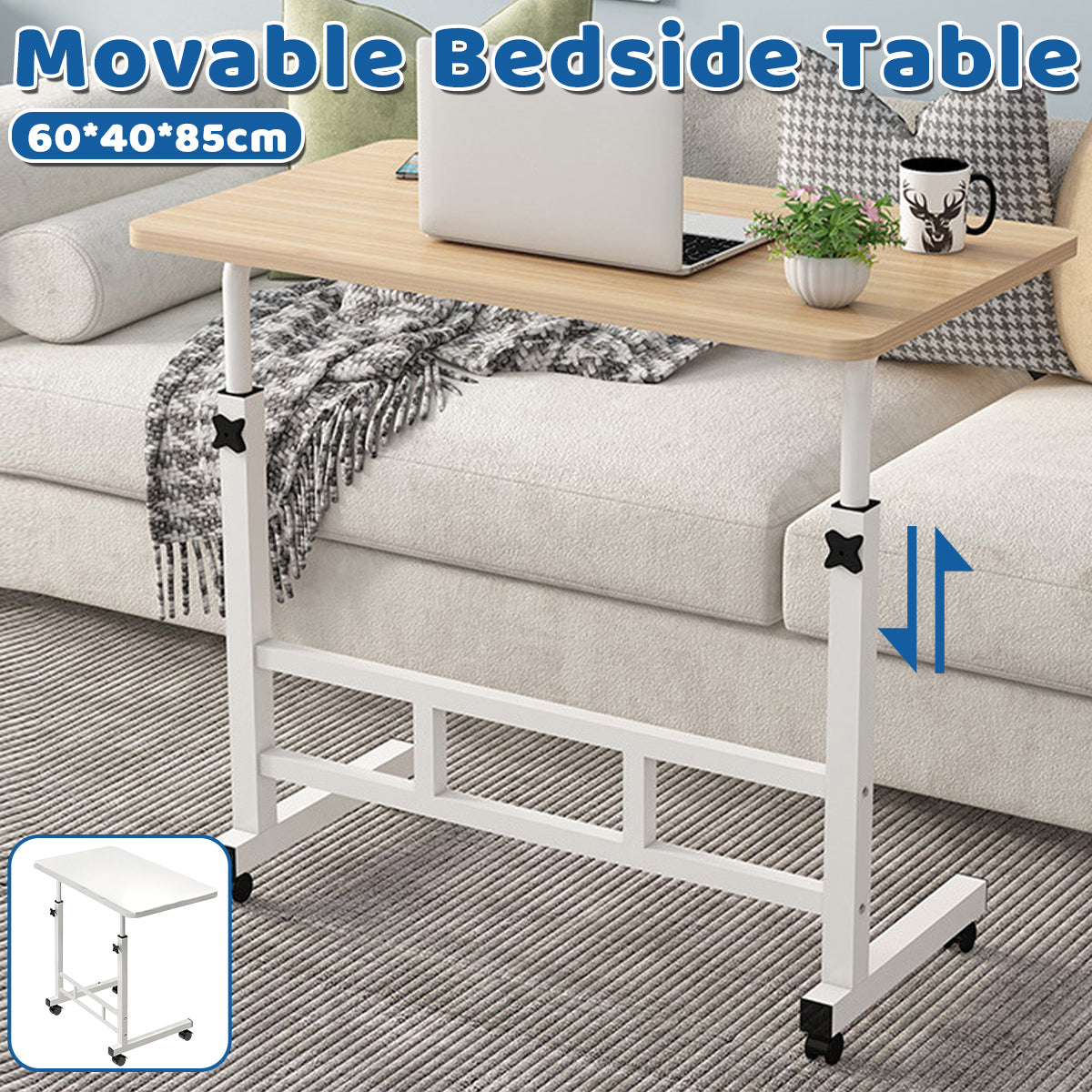 Mobile Adjustable Bedside Laptop Desk