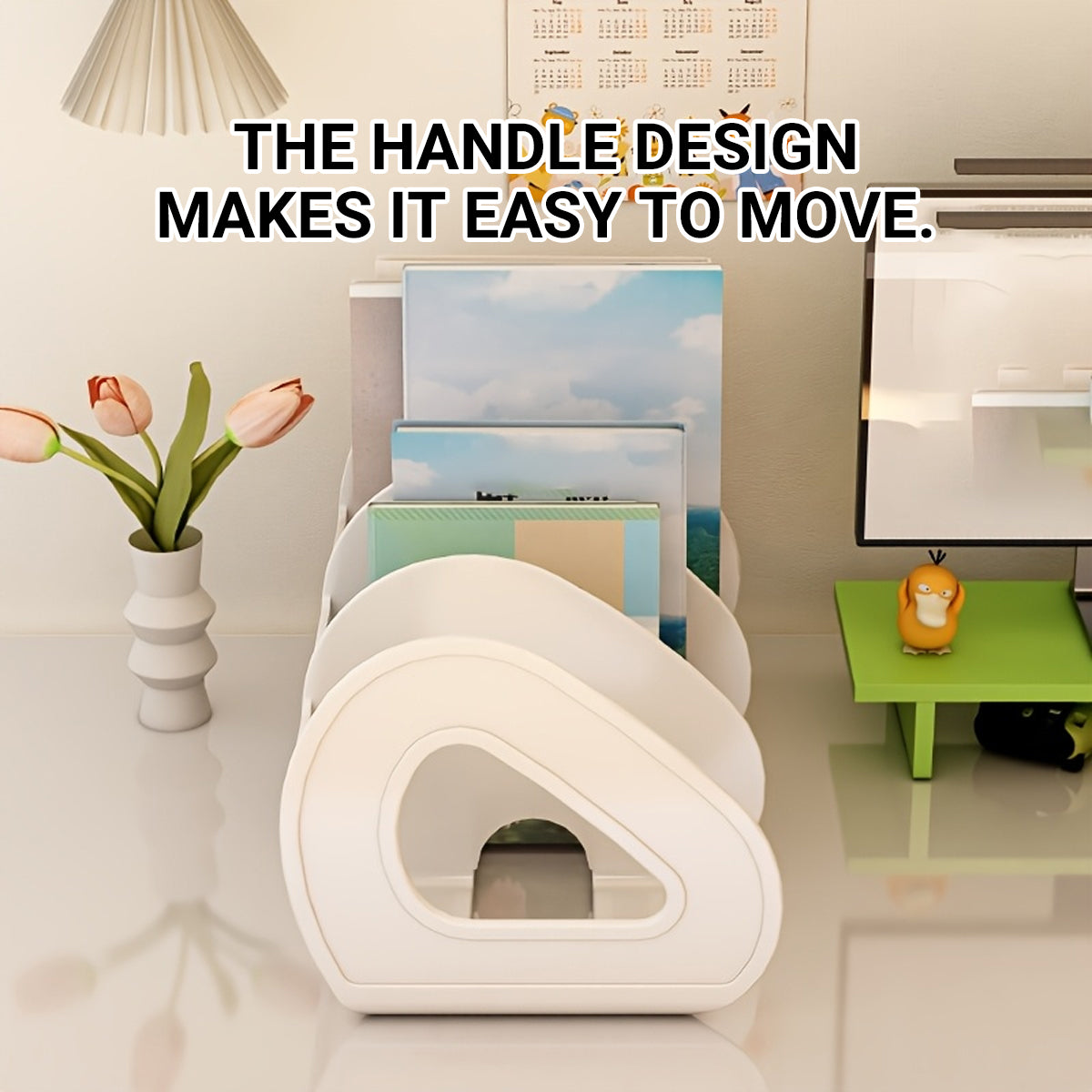 Desk Divider Shelf Organiser with 3 Compartments