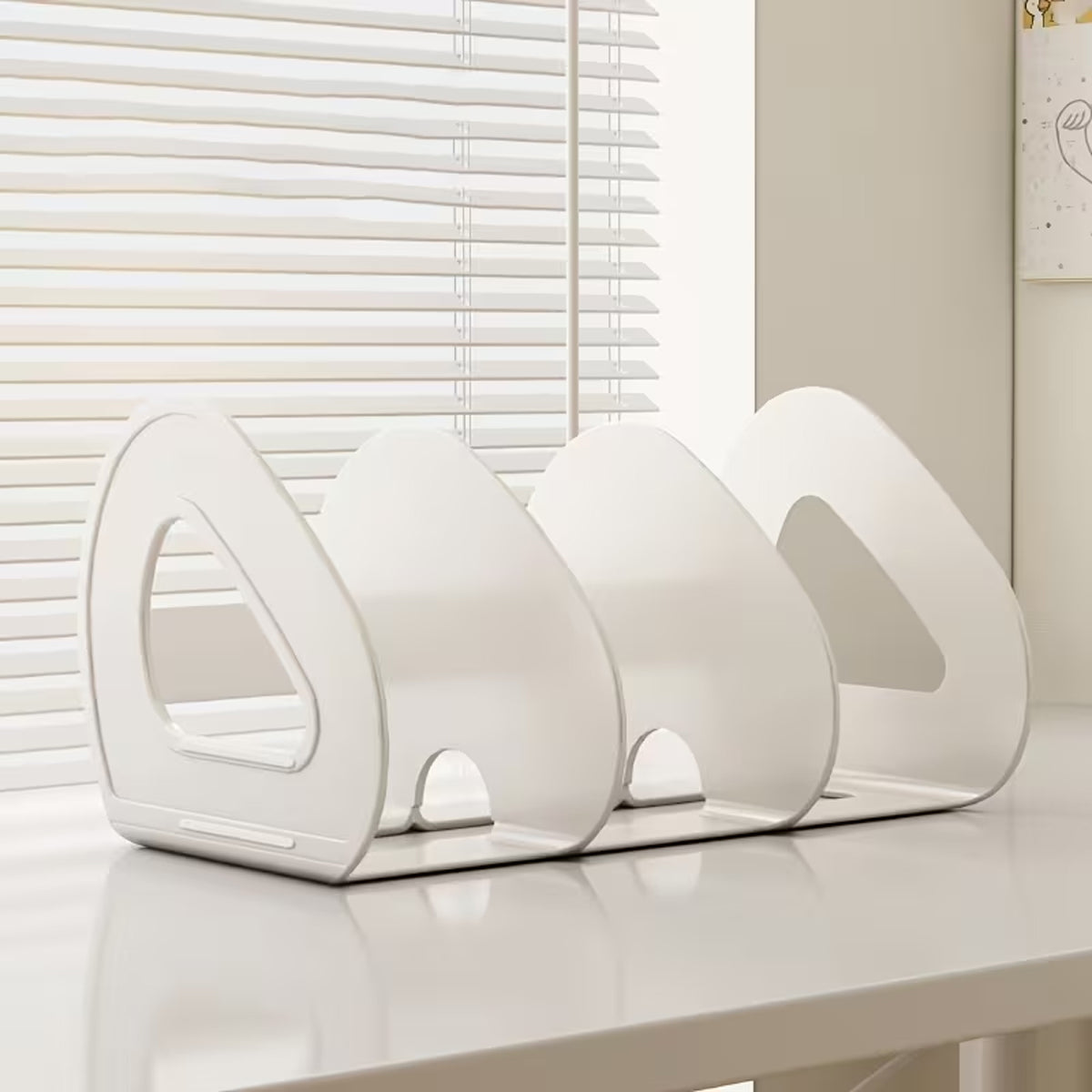 Desk Divider Shelf Organiser with 3 Compartments