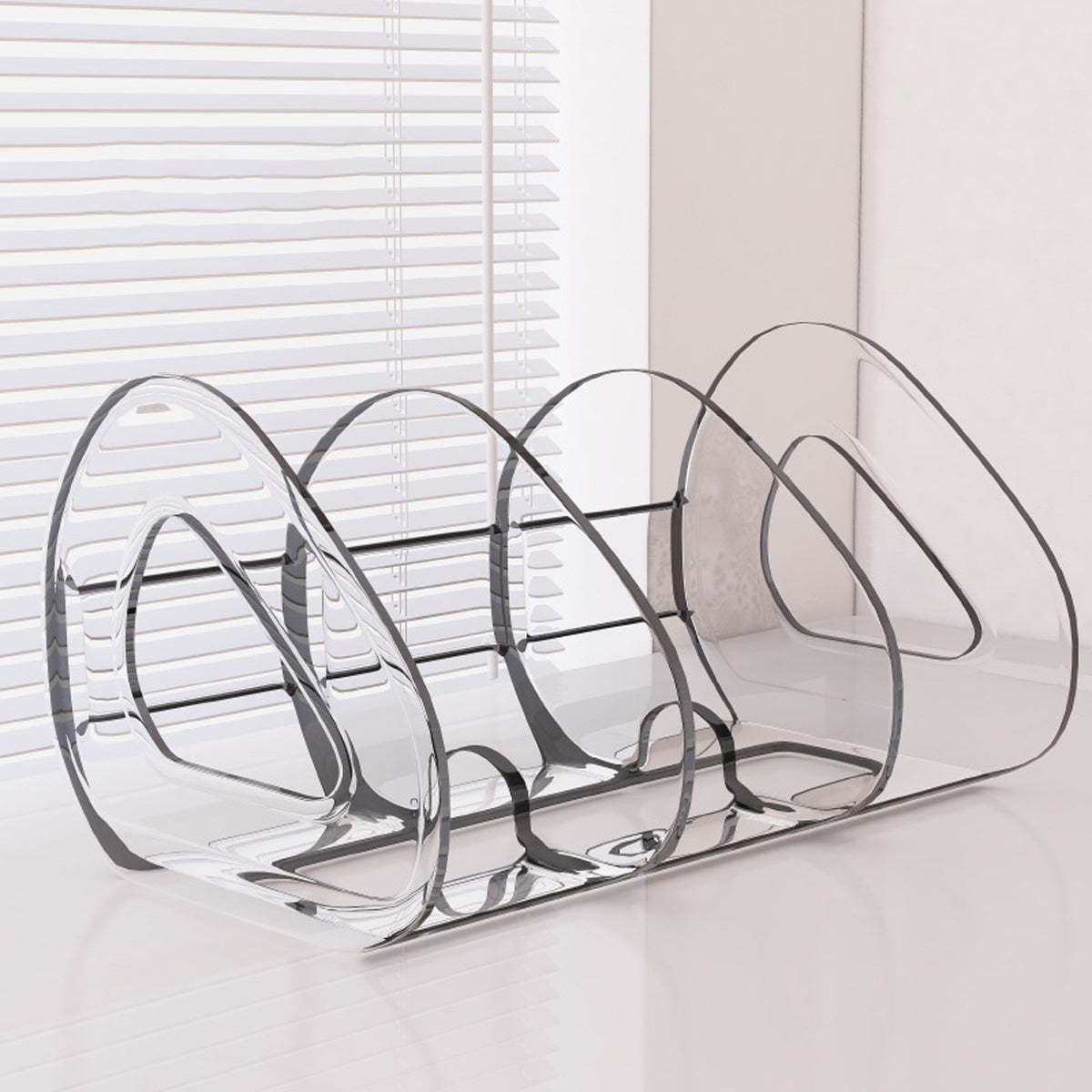 Desk Divider Shelf Organiser with 3 Compartments