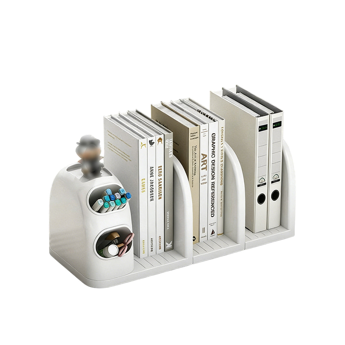 Desktop Book Stand with Storage Box Organizer