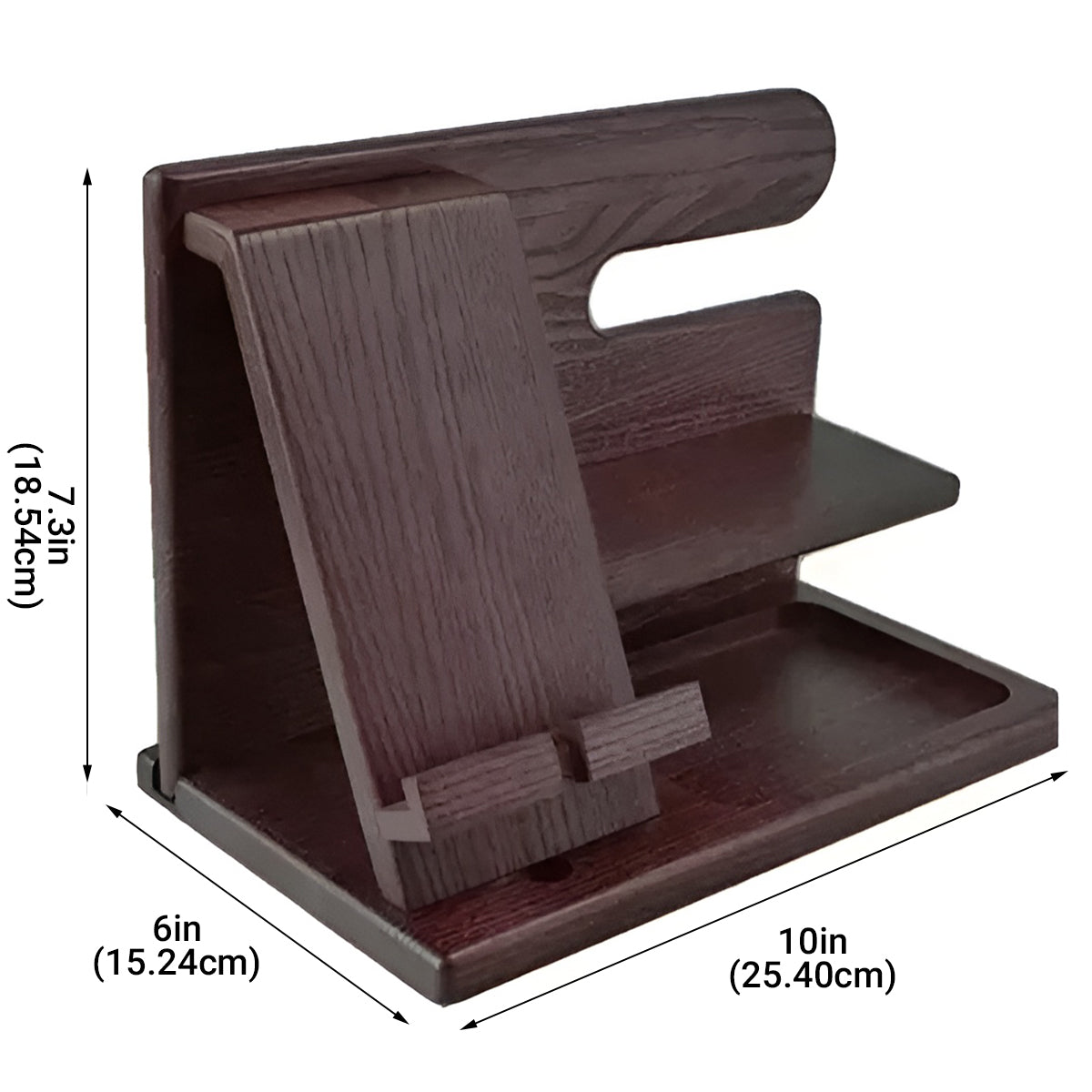 Solid Wood Multi Function Desktop Phone Stand