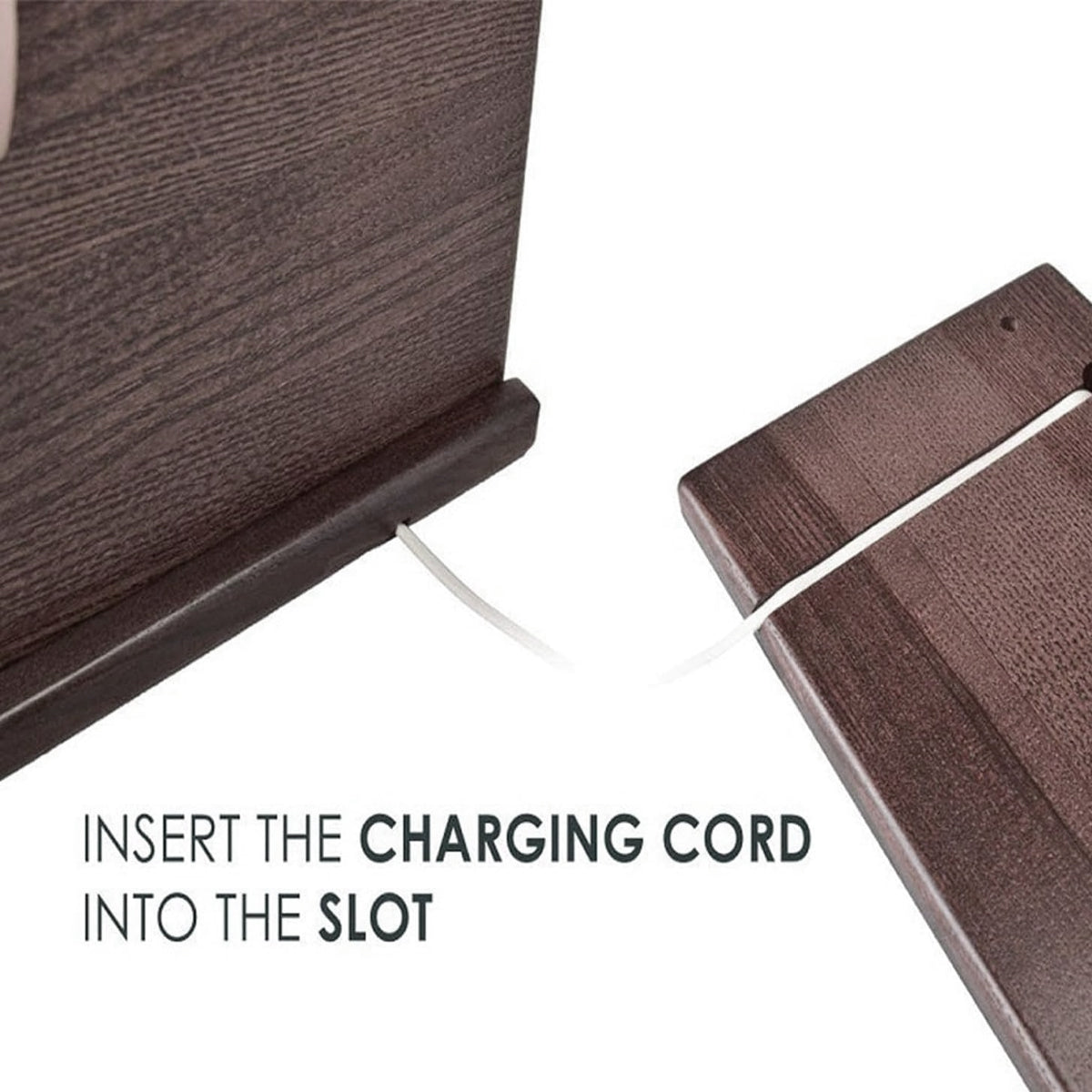 Solid Wood Multi Function Desktop Phone Stand