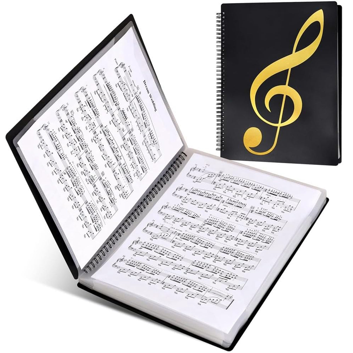 A4 Sheet Music Binder with Adjustable Pages