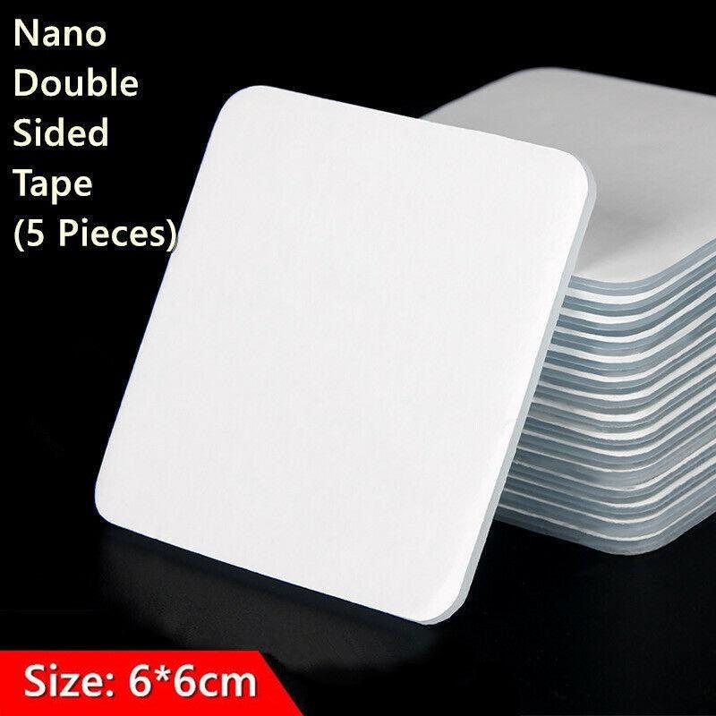 Nano Double-Sided Clear Gel Tape 6×6cm Reusable Traceless Adhesive Pad