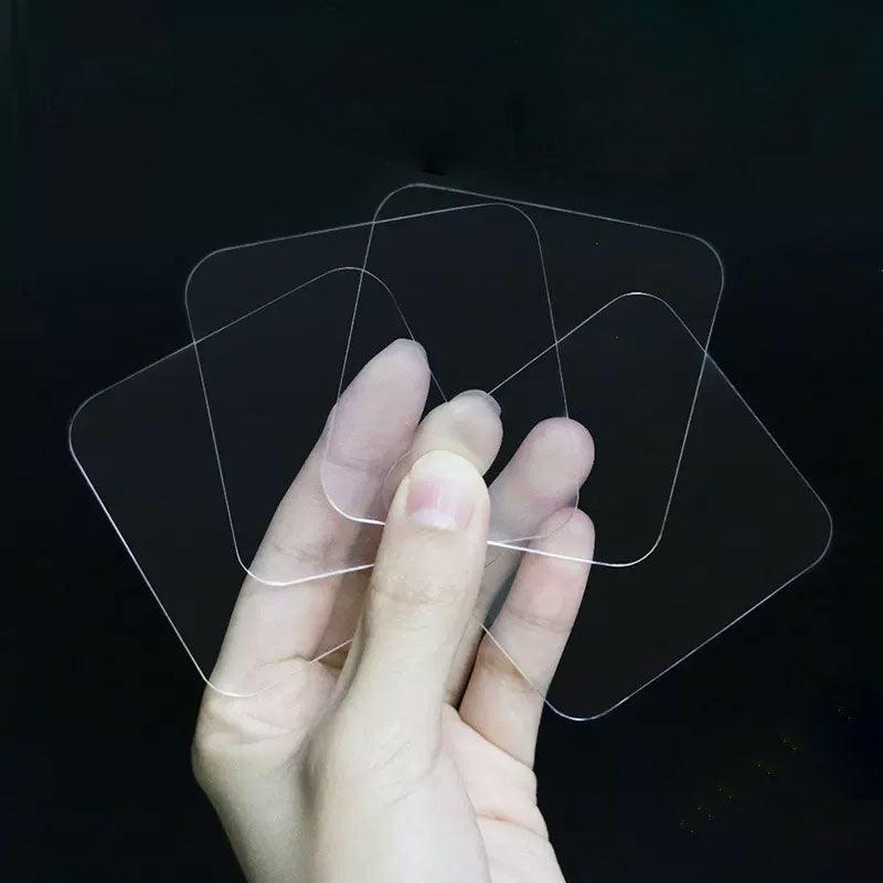 Nano Double-Sided Clear Gel Tape 6×6cm Reusable Traceless Adhesive Pad