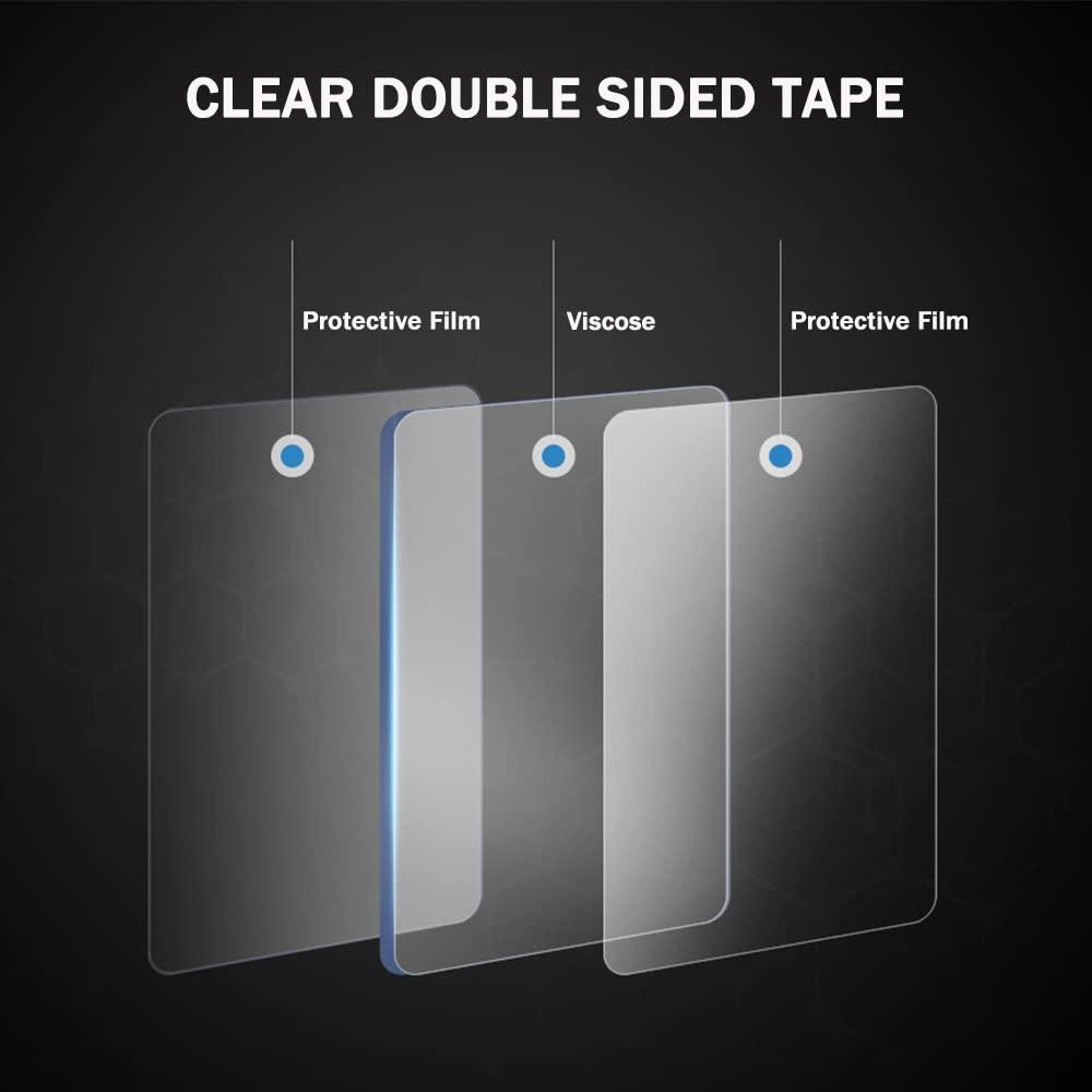 Nano Double-Sided Clear Gel Tape 6×6cm Reusable Traceless Adhesive Pad