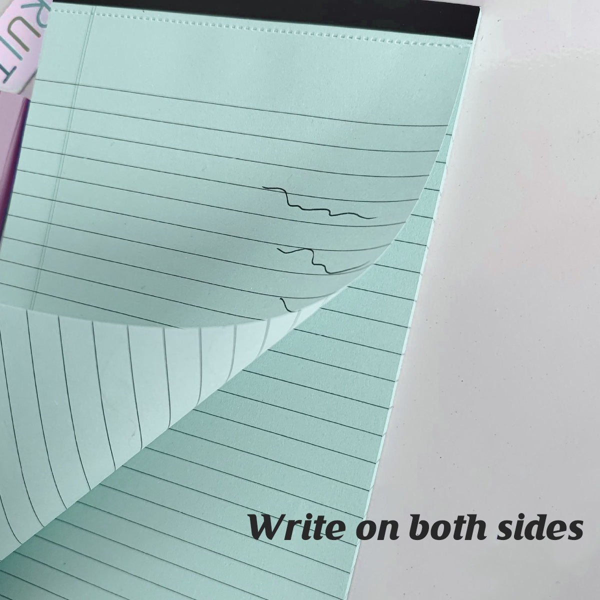 4 Pcs Tearable Lined Notepad Set | Colourful Memo Pad with 200 Sheets