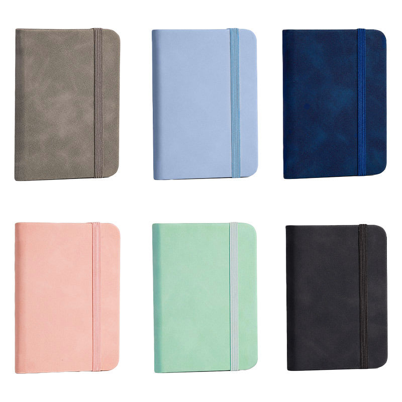 10 Pcs A7 Mini Pocket Notebooks Waterproof Leather Cover