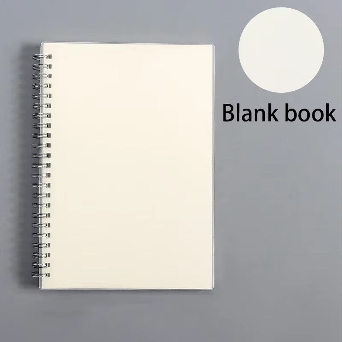10 Pcs Spiral Notebooks Blank and Lined Coil Waterproof Cover