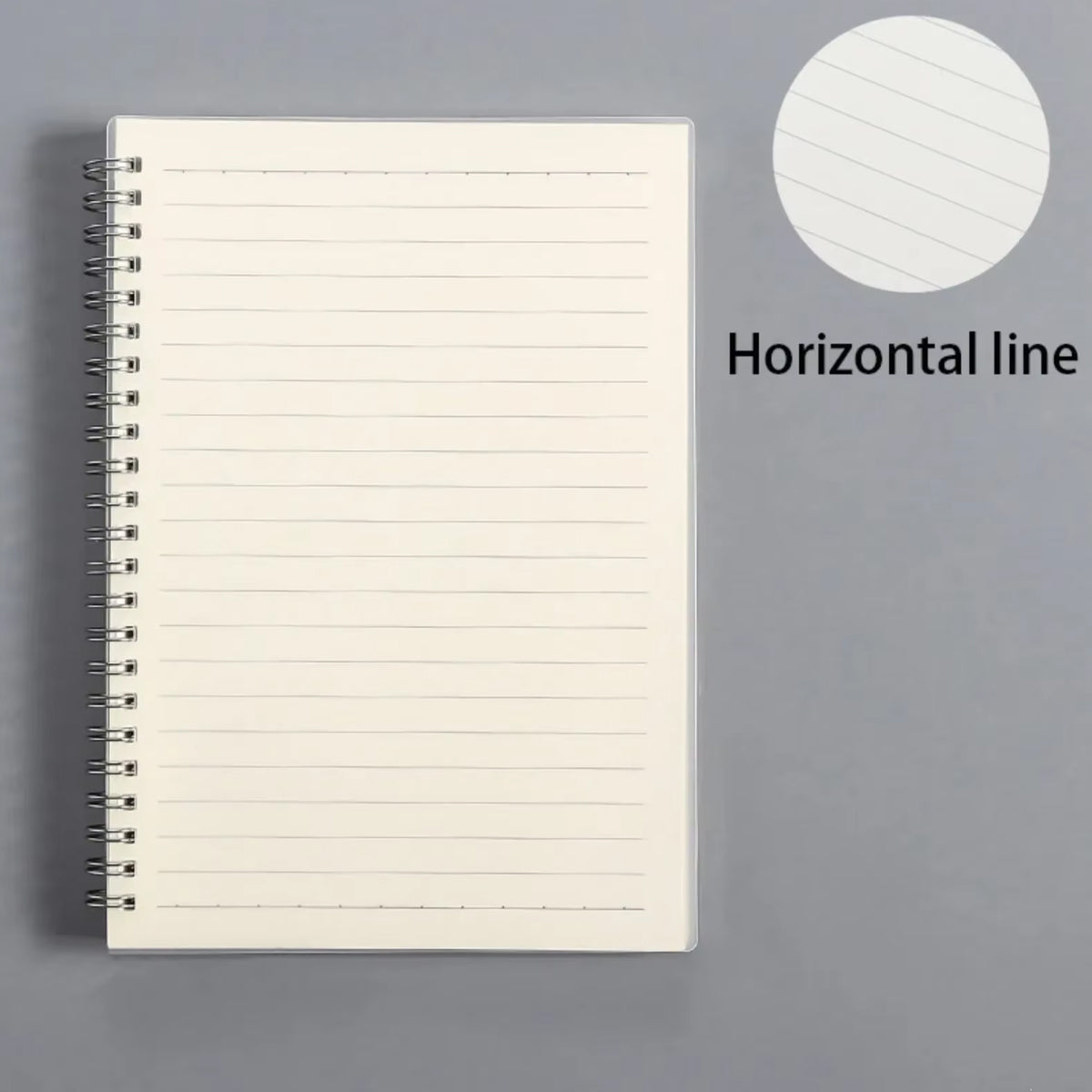 10 Pcs Spiral Notebooks Blank and Lined Coil Waterproof Cover